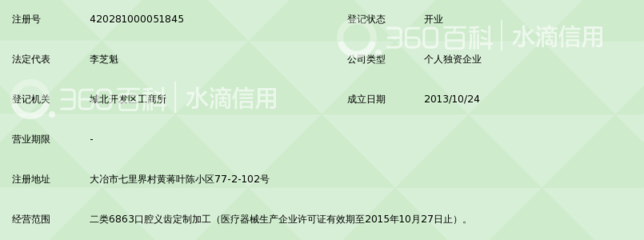 大冶市晶雅义齿制作厂
